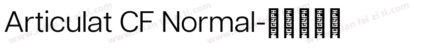 Articulat CF Normal字体转换
